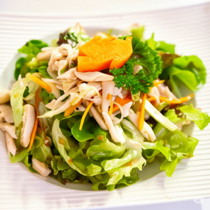 6 salade au poulet thai